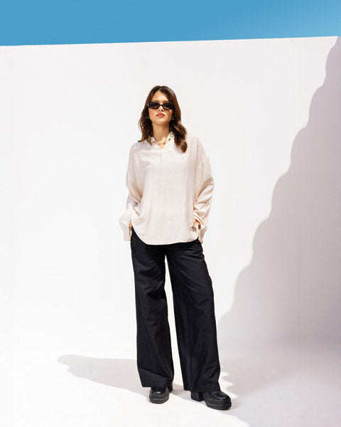 Cloud Linen Top BEIGE