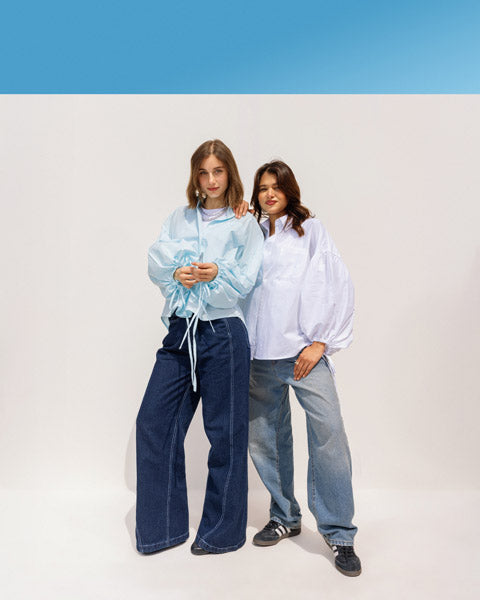 Breeze Poplin Chemise Aqua