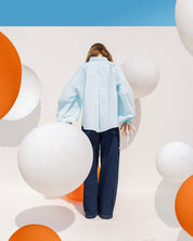 Breeze Poplin Chemise Aqua