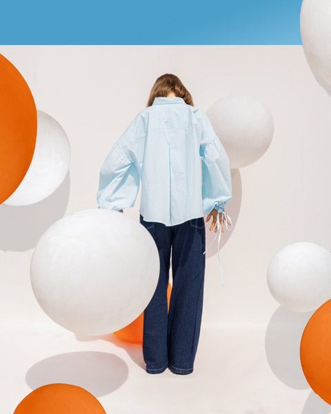 Breeze Poplin Chemise Aqua