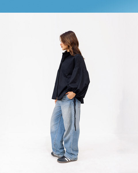 Breeze Poplin Chemise BLACK