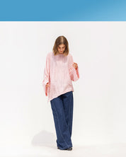 Fringed Cotton Oversized Top KASHMER