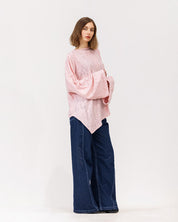 Fringed Cotton Oversized Top KASHMER