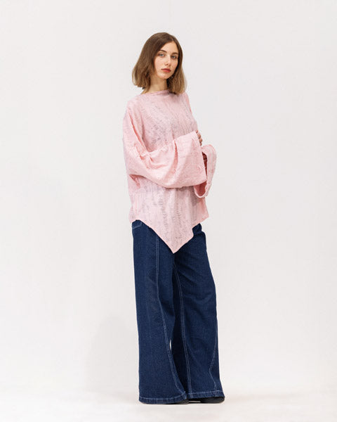 Fringed Cotton Oversized Top KASHMER