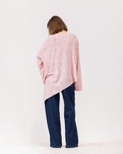 Fringed Cotton Oversized Top KASHMER