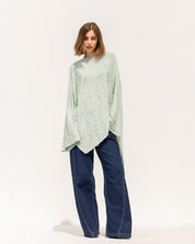 Fringed Cotton Oversized Top MINT
