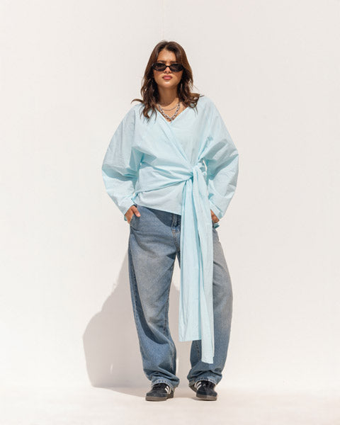 Breeze Poplin Chemise AQUA