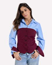Oxford Waistcoat & Undershirt Ensemble DARKRED