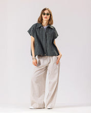 Denim Edge Vest OLIVE