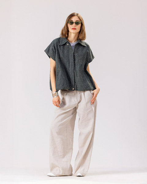 Denim Edge Vest OLIVE