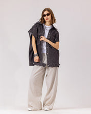 Urban Denim Vest  Brown