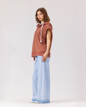Luxe Milton Long Vest BROWN