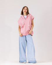 Luxe Milton Long Vest PINK
