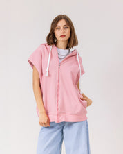 Luxe Milton Long Vest PINK