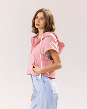 Stellar Cropped Vest PINK