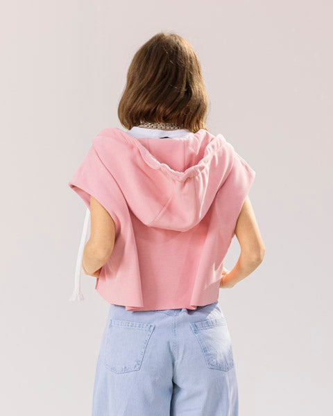 Stellar Cropped Vest PINK