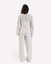 Linen Straight Pants OFFWHITE
