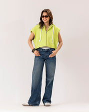 Stellar Cropped Vest NEON