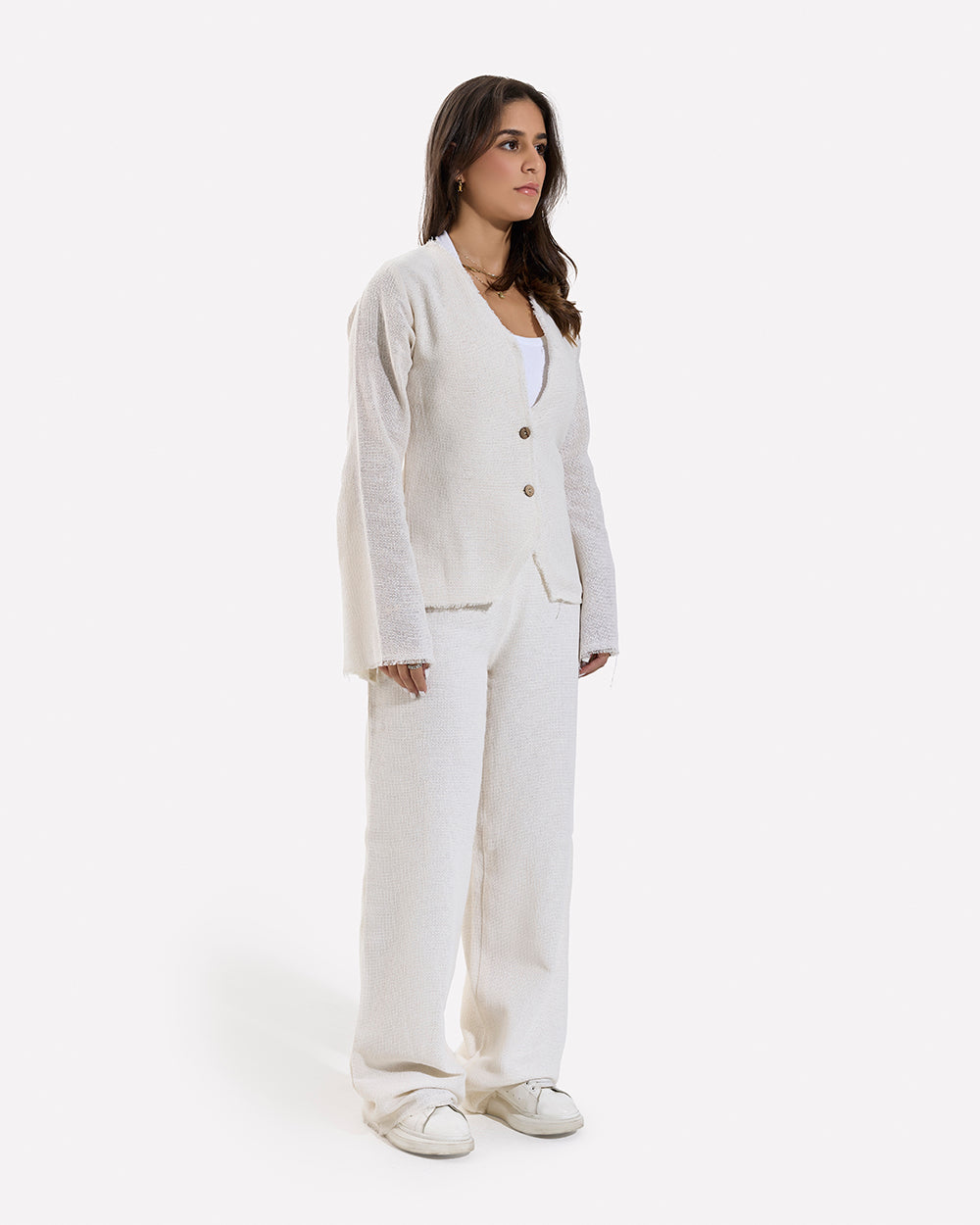 Linen Straight Pants OFFWHITE