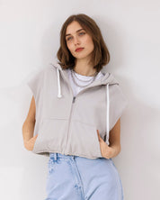 Stellar Cropped Vest GRAY