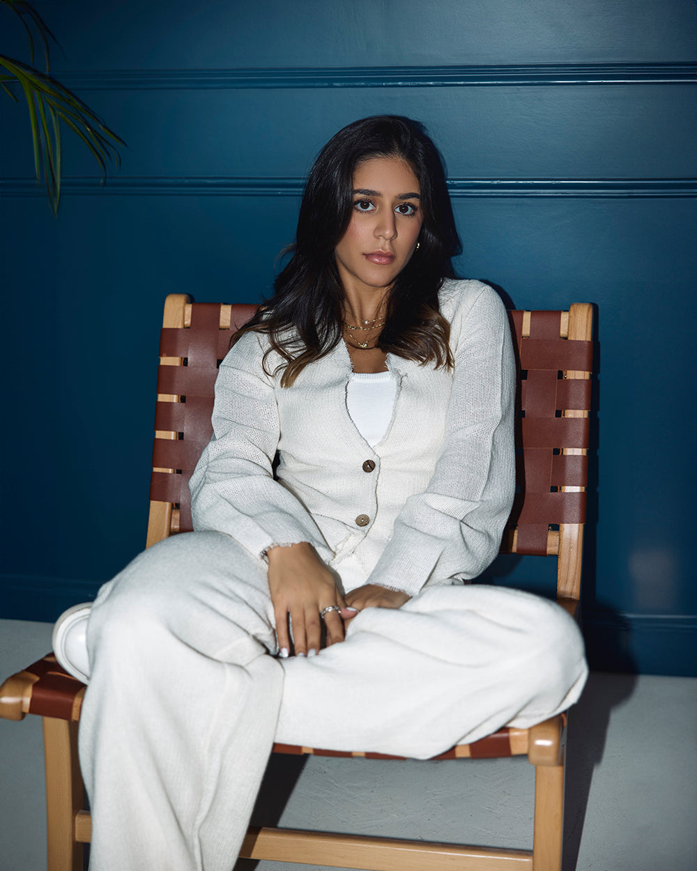 Linen Straight Pants OFFWHITE