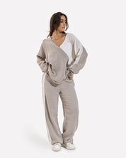 Side Line Linen Pants CAFE