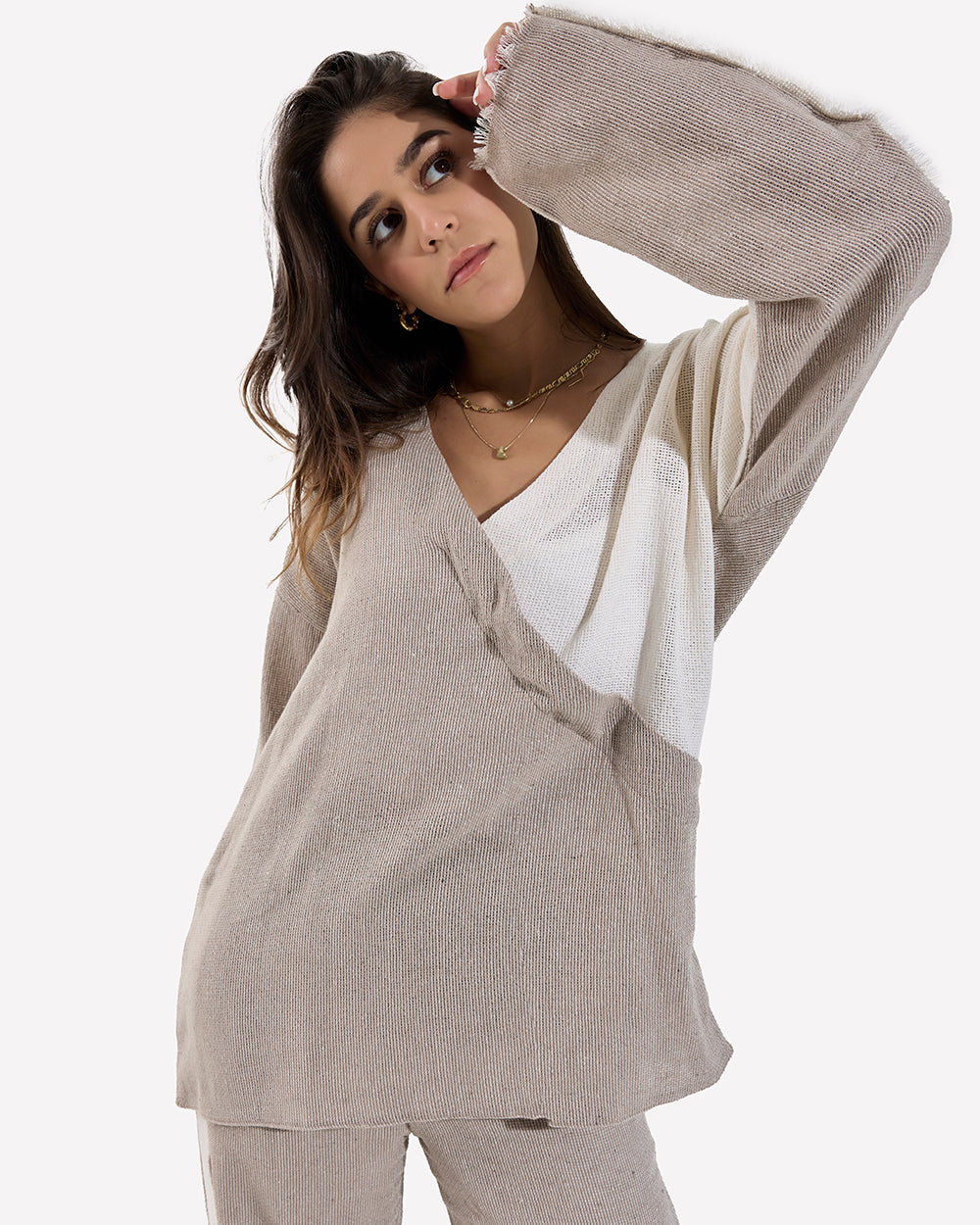 Side Line Linen Pants CAFE