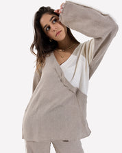 Side Line Linen Pants CAFE