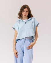 Stellar Cropped Vest BABY BLUE