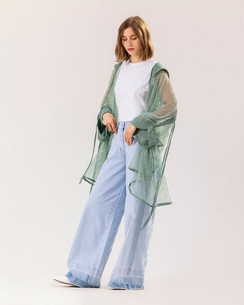 Celeste Sheer Cardigan OLIVE