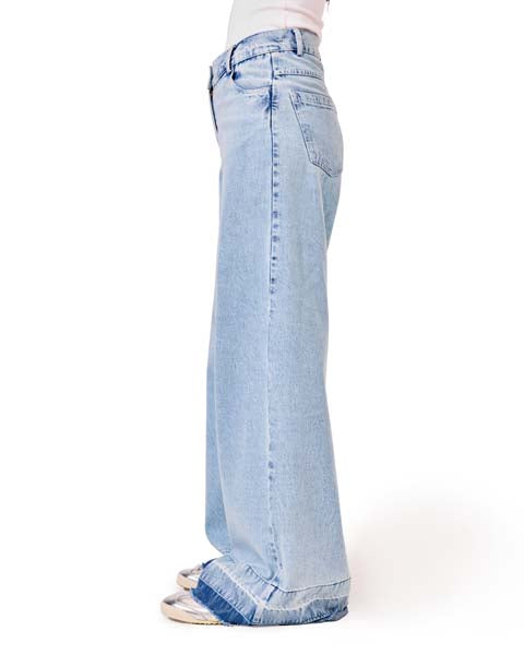 Wide-leg Jeans Dark blue