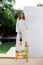 Oversized loose pants - White