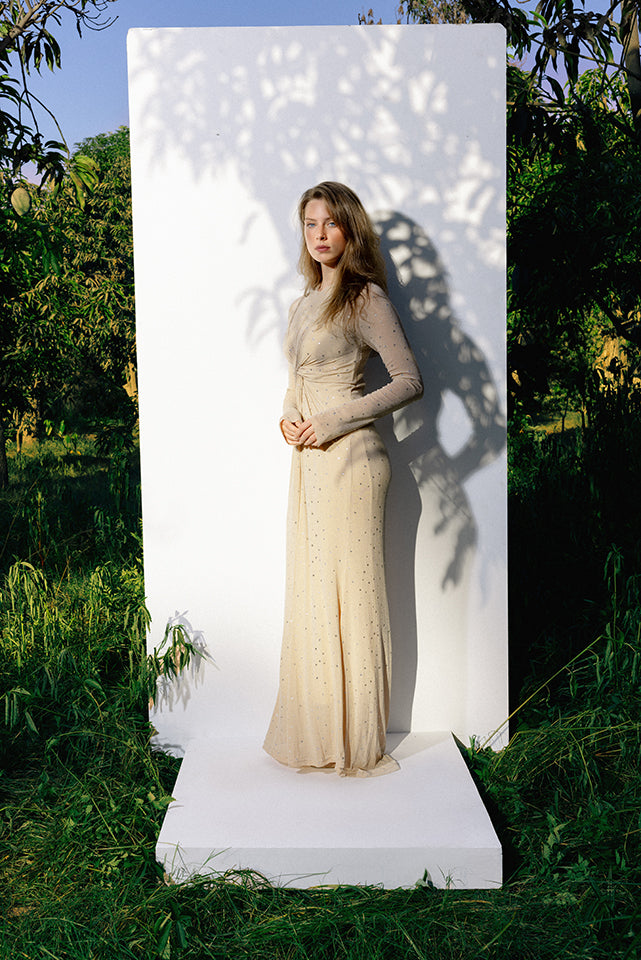 Bling Dress - Beige