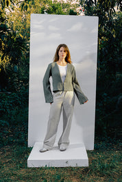 PGL PANTS LINEN GRAY