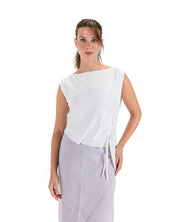 SKIRT LK LINEN GRAY