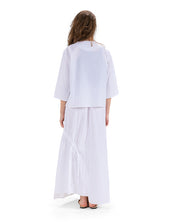 Breezy Poplin Summer Blouse- WHITE