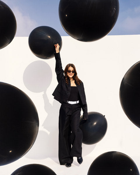 Linen Essentials Top BLACK