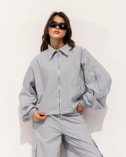 Structured Banglen Top GRAY