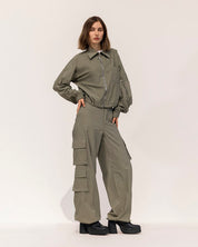 Structured Banglen Top OLIVE