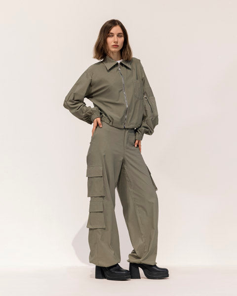 Structured Banglen Top OLIVE