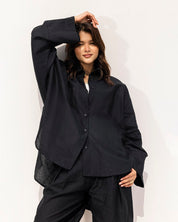 Luxe Linen Trousers BLACK