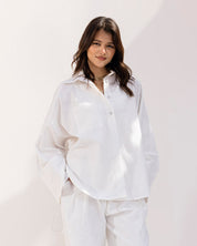 Luxe Linen Trousers WHITE