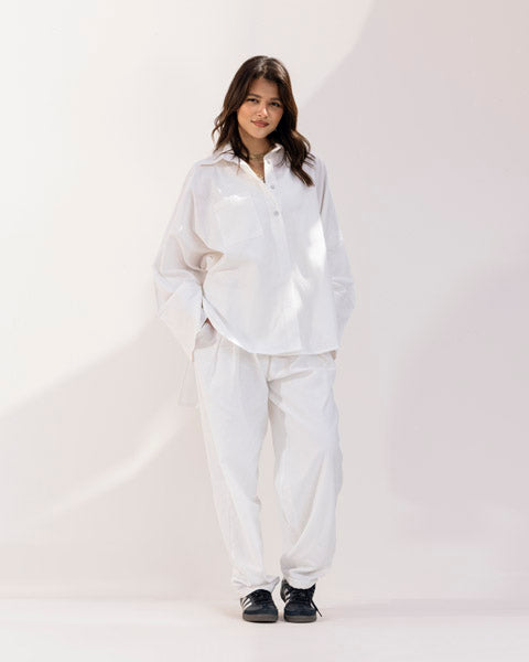 Luxe Linen Trousers WHITE