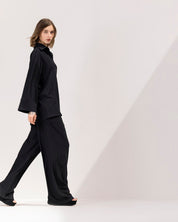 Luxe Layer  Ribbed Top BLACK