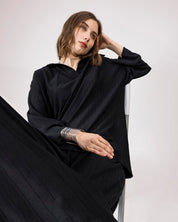 Luxe Layer  Ribbed Top BLACK