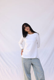 Long Sleeve T-Shirt Cotton White