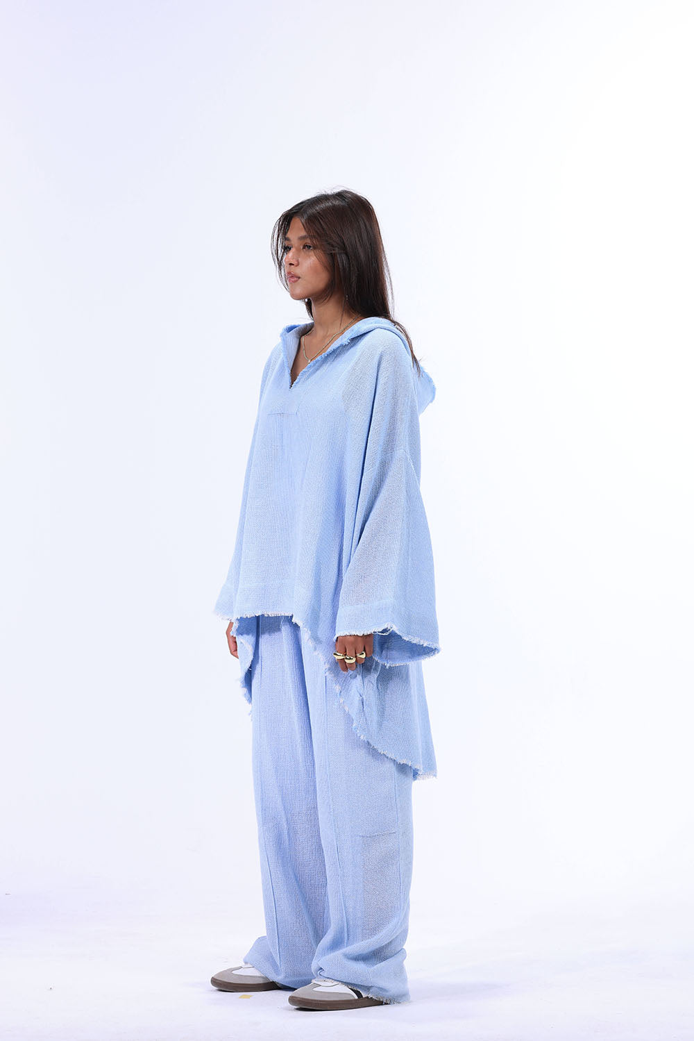 BABY BLUE Turkish Linen Plain pants