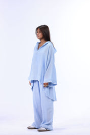 BABY BLUE Turkish Linen Plain pants