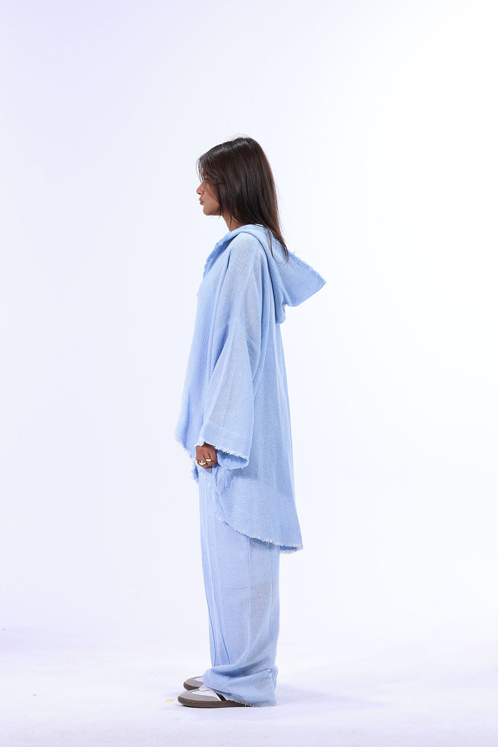 BABY BLUE Turkish Linen Plain pants