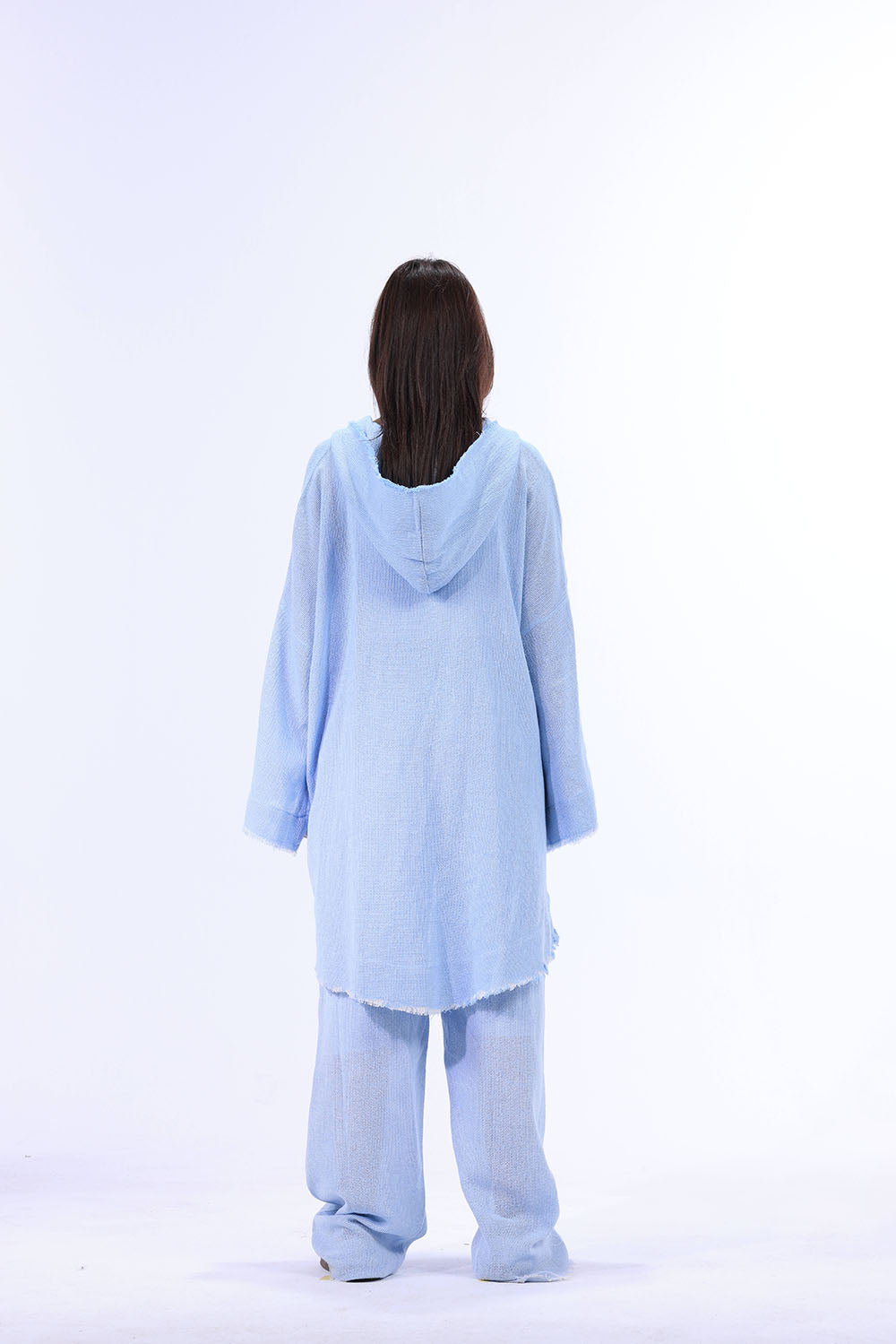 BABY BLUE Turkish Linen Plain pants